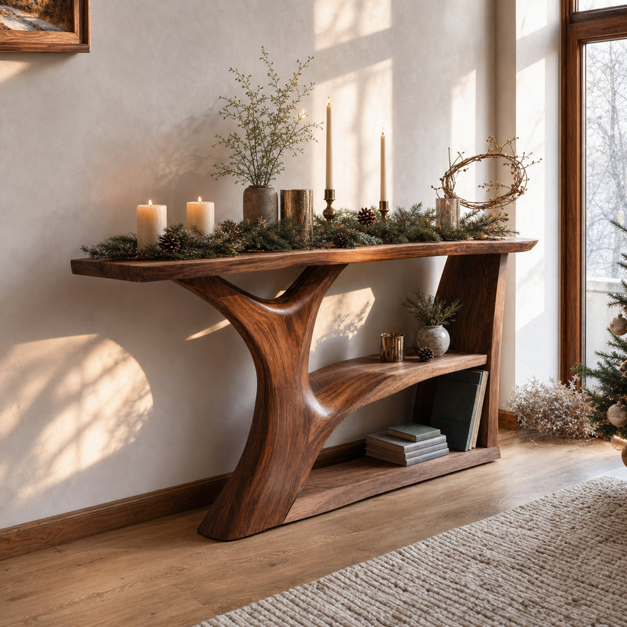Modern Wooden Console Table For Holiday Living Room Furniture