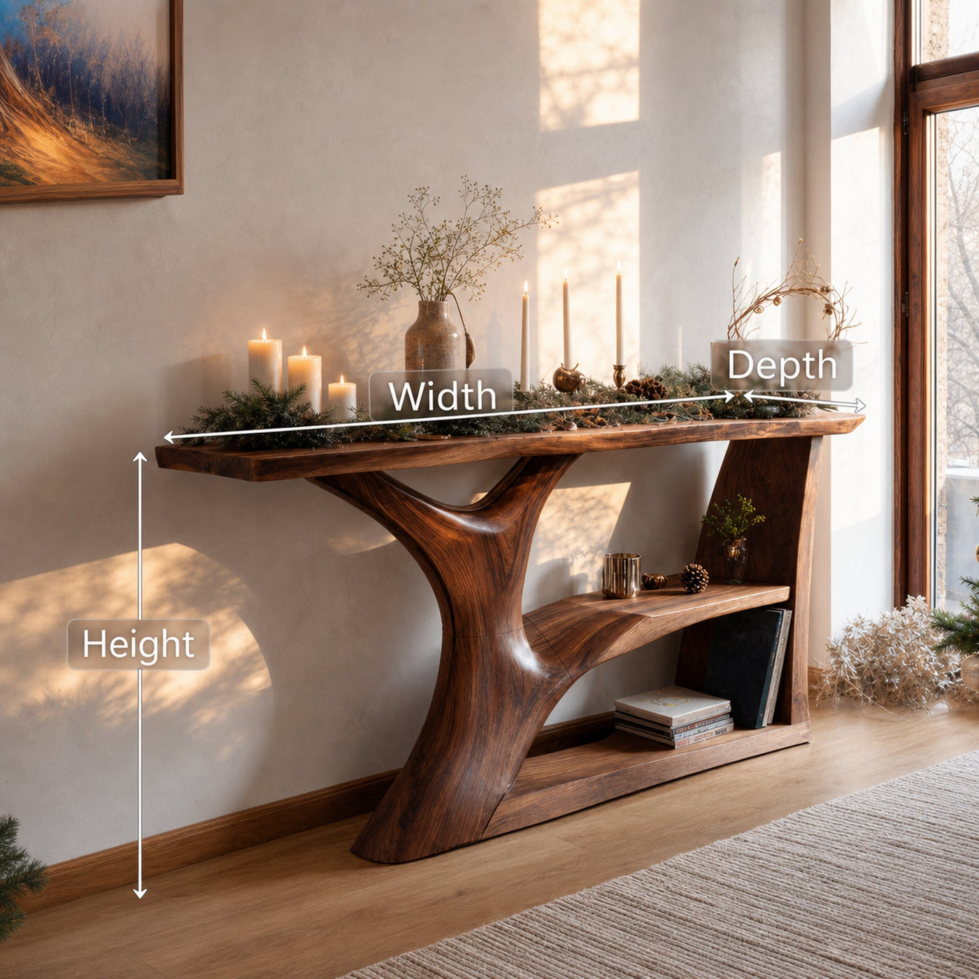 Modern Wooden Console Table For Holiday Living Room Furniture - product view 6