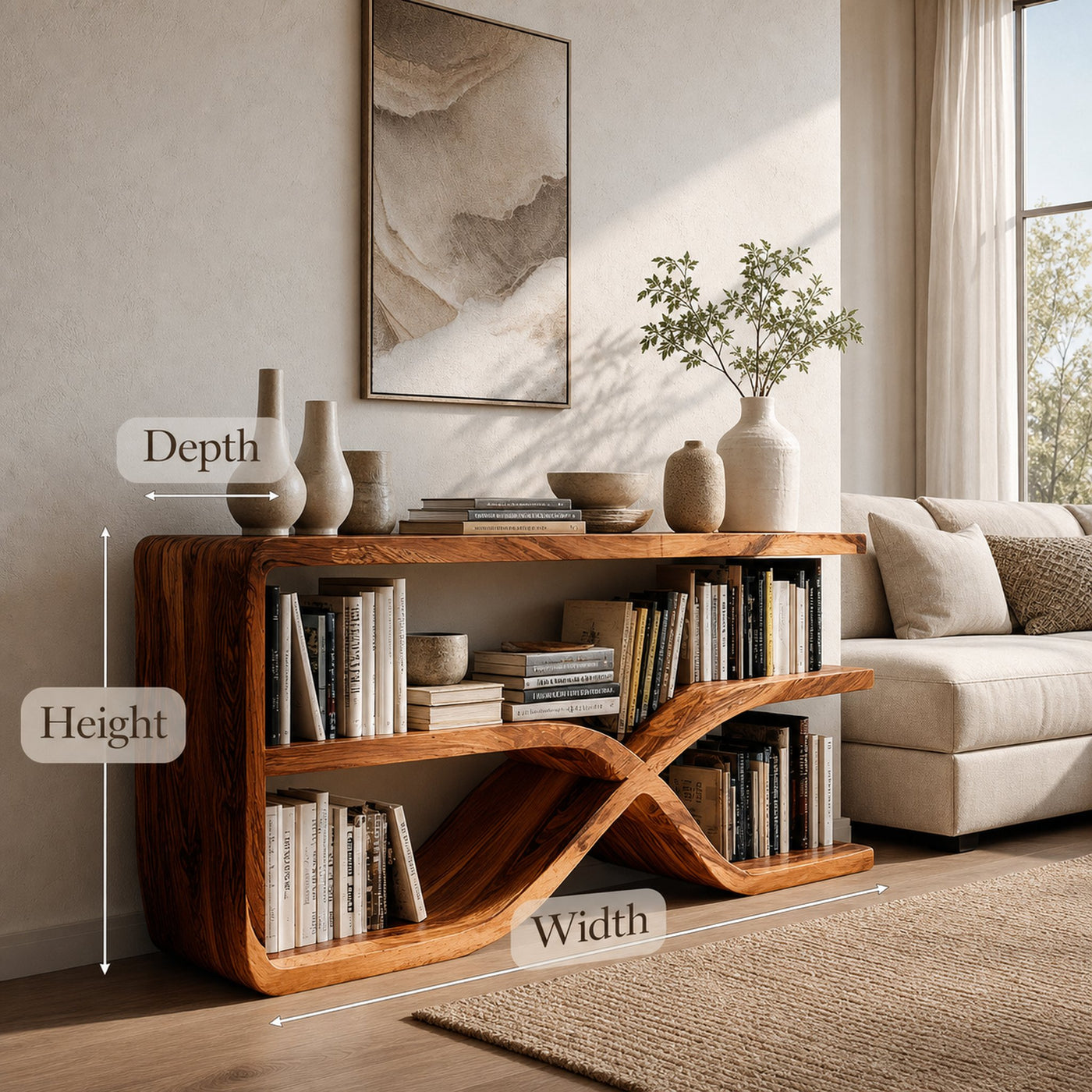 Modern Wooden Console Table For Living Room - product view 7