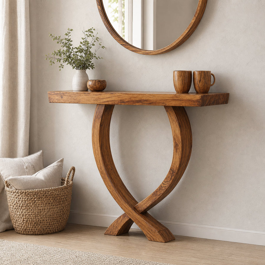 Narrow Console Table Entry Table Unique Design