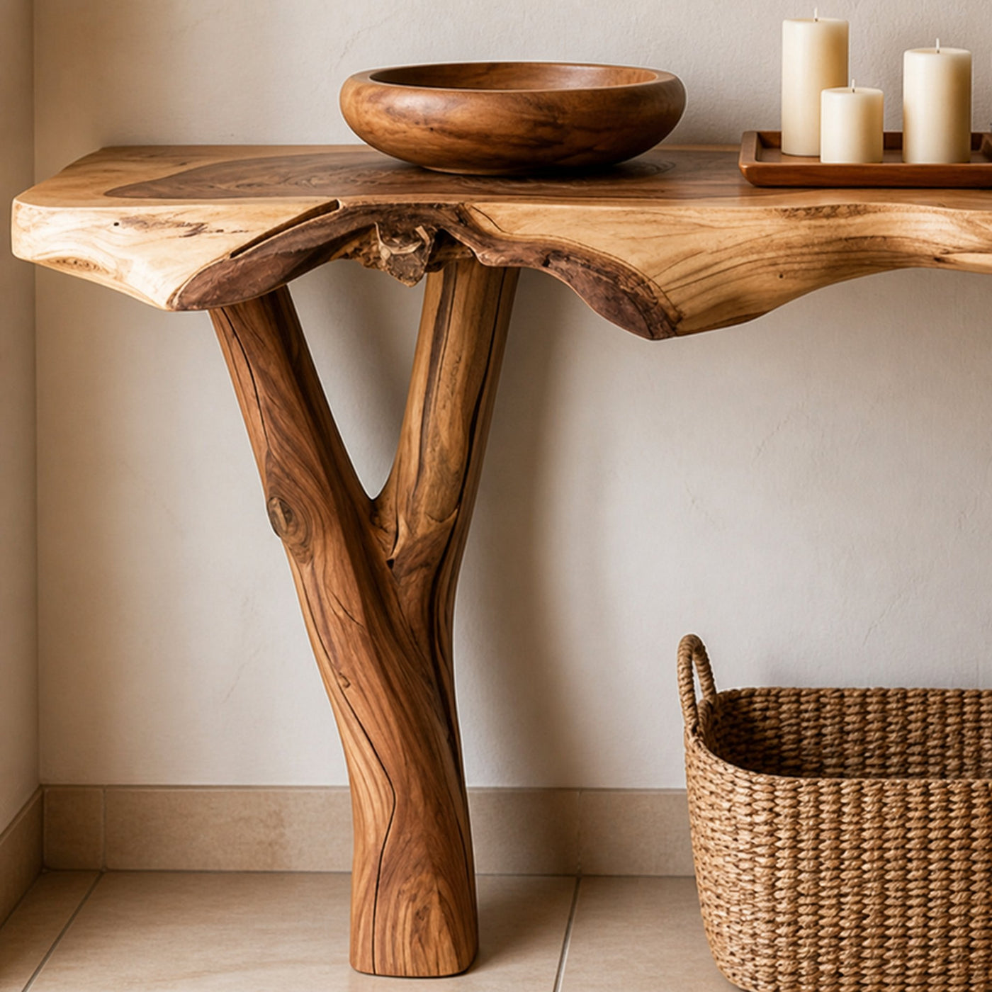 Narrow Console Table Hallway Table - product view 3