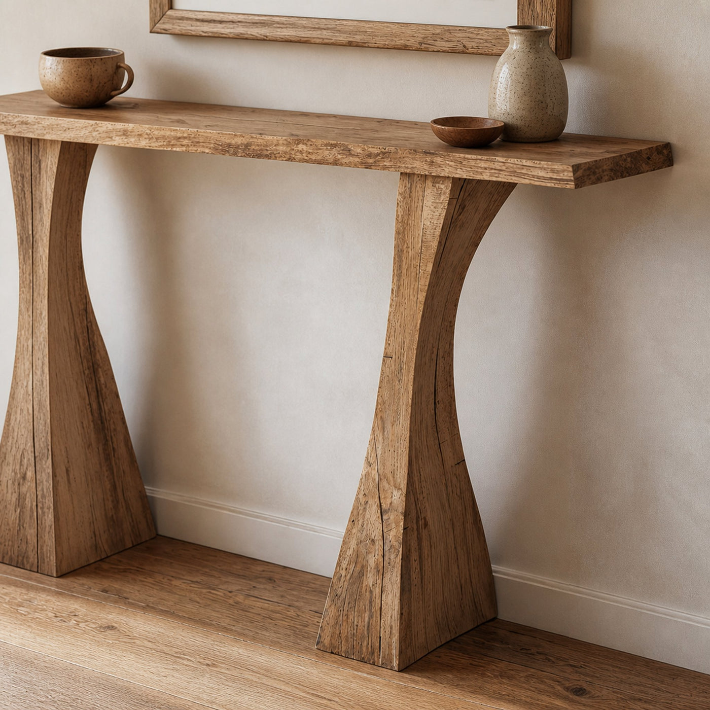 Narrow Floating Edge Console Table Entry Table - product view 4