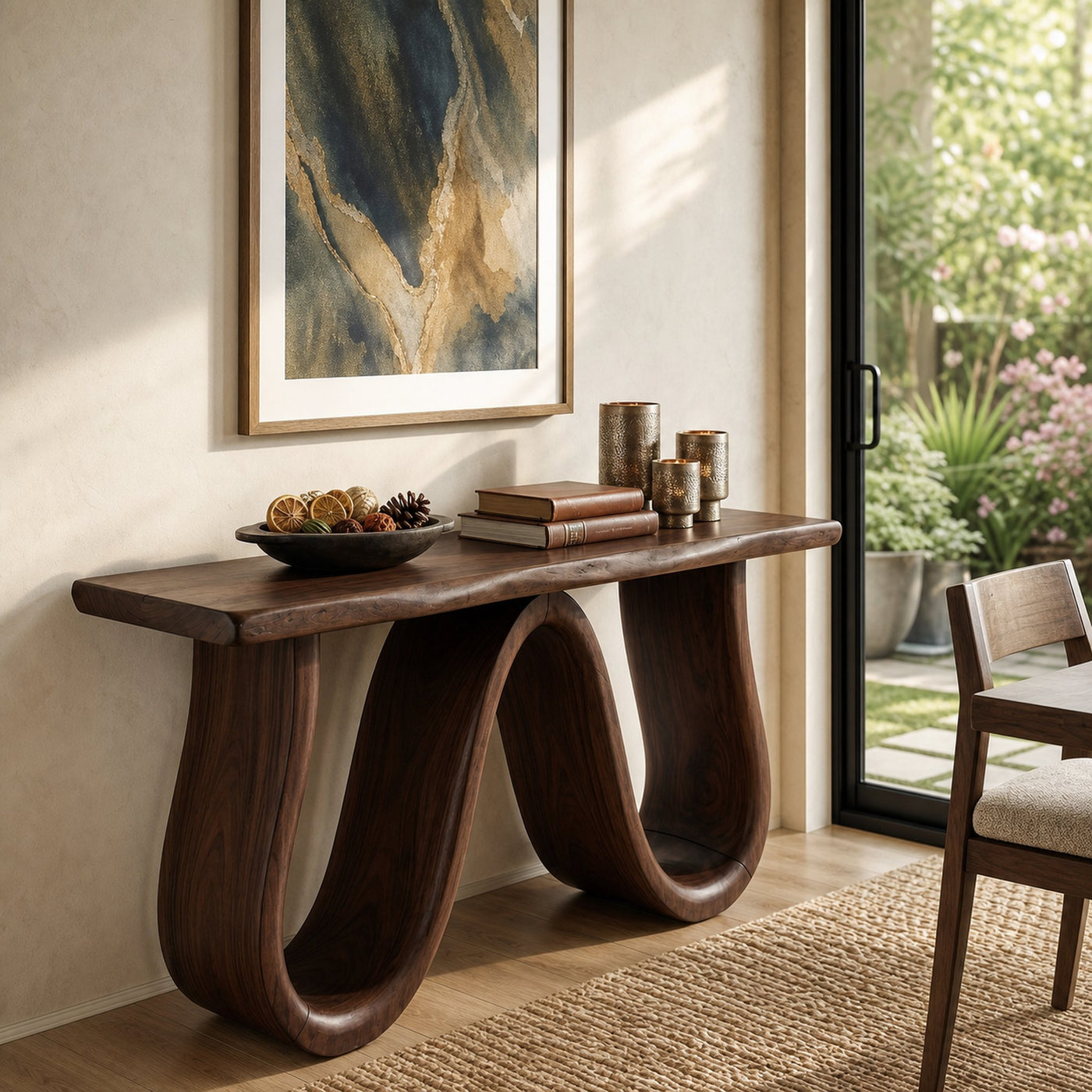 Organic Wood Hallway Table For Dining Room Furniture - product view 7