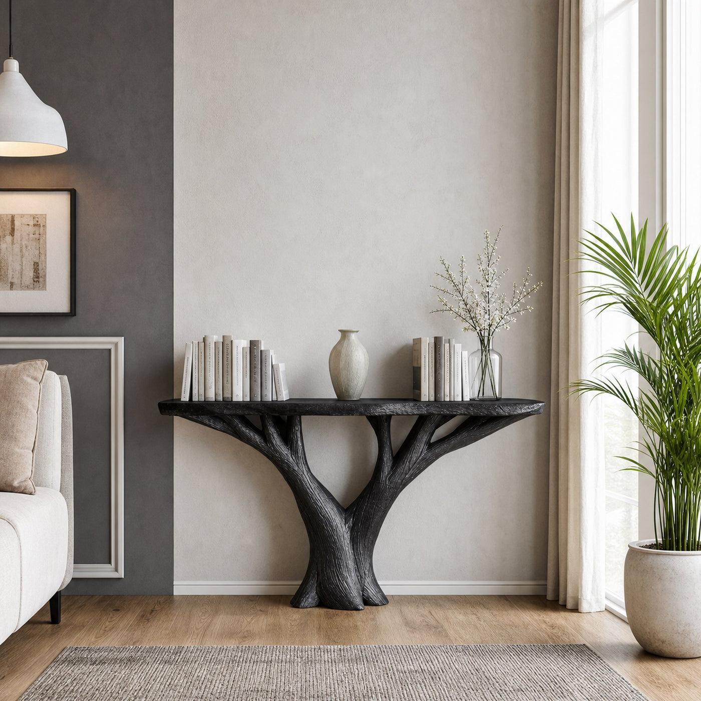 Practical Wood Console Table For Small Entryway Organization - product view 2