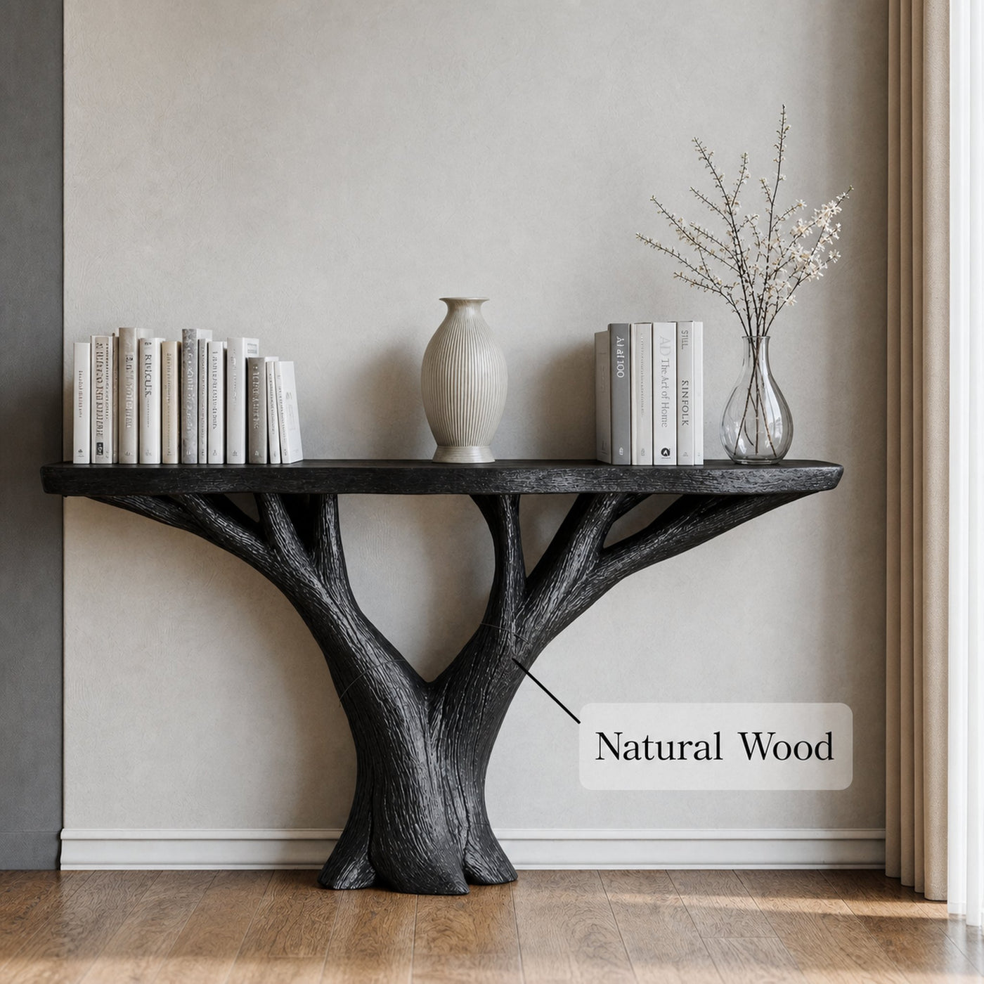 Practical Wood Console Table For Small Entryway Organization - product view 5