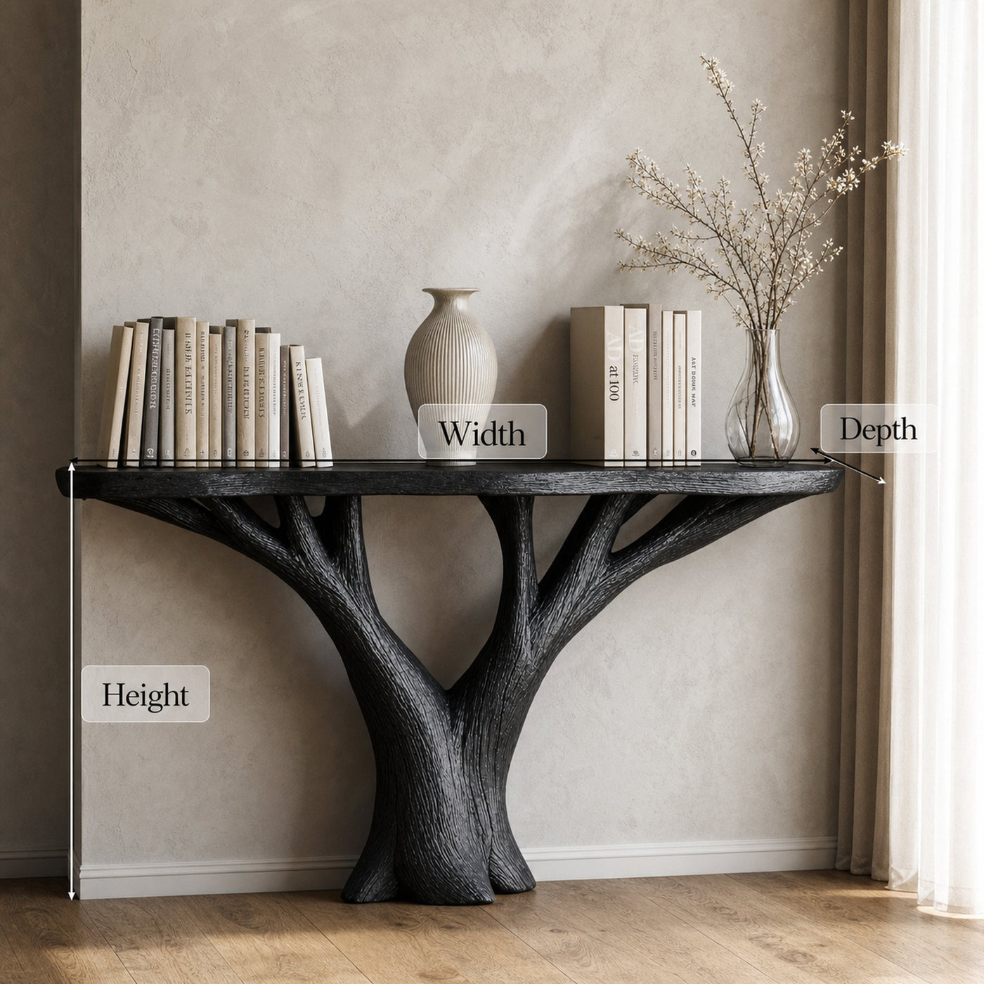 Practical Wood Console Table For Small Entryway Organization - product view 6