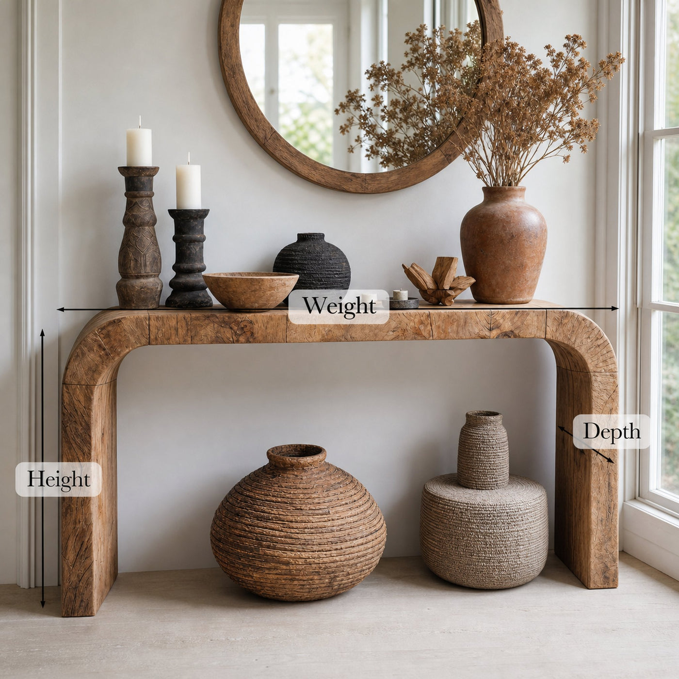 Reclaimed Entryway Table Decor - product view 5