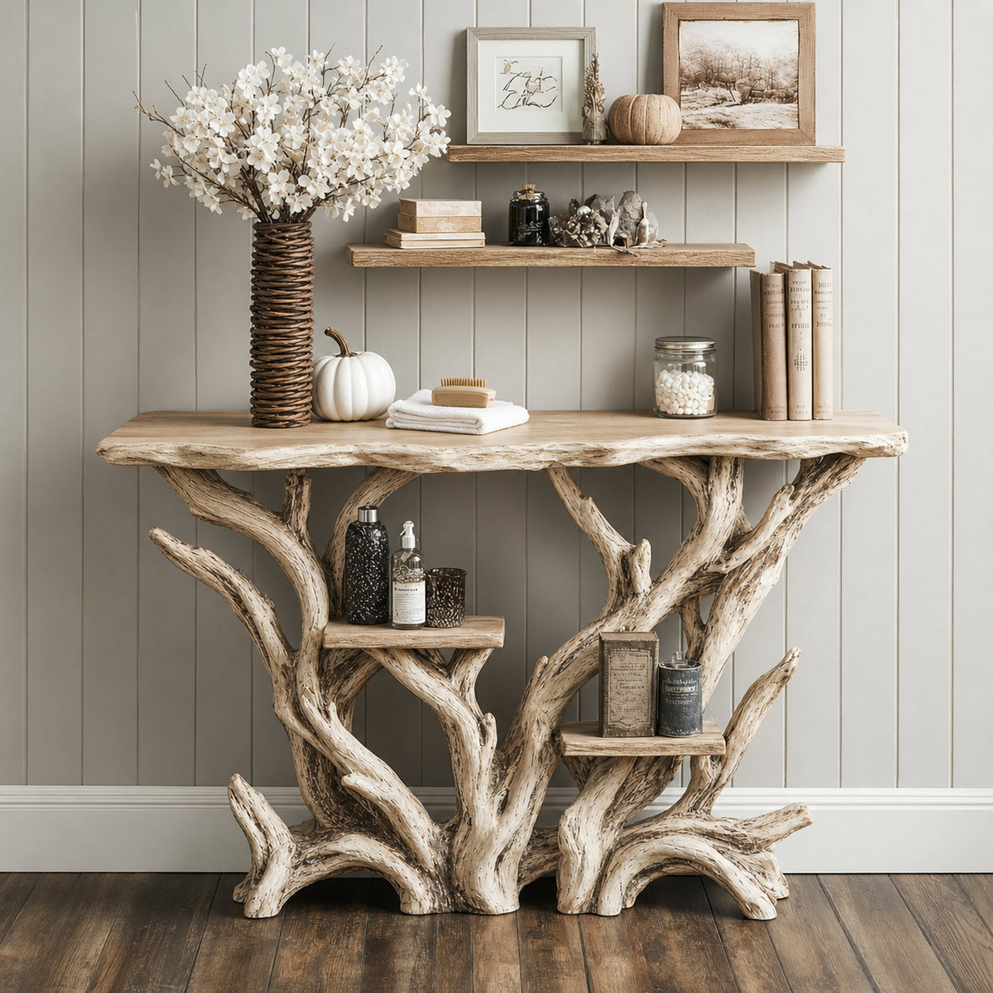 Reclaimed Wood Console Table Hallway Table