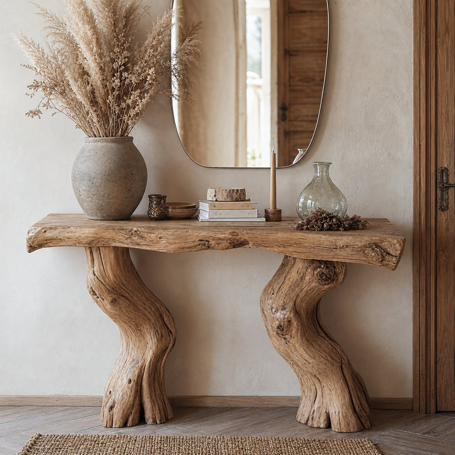 Reclaimed Wood Entry Console Table
