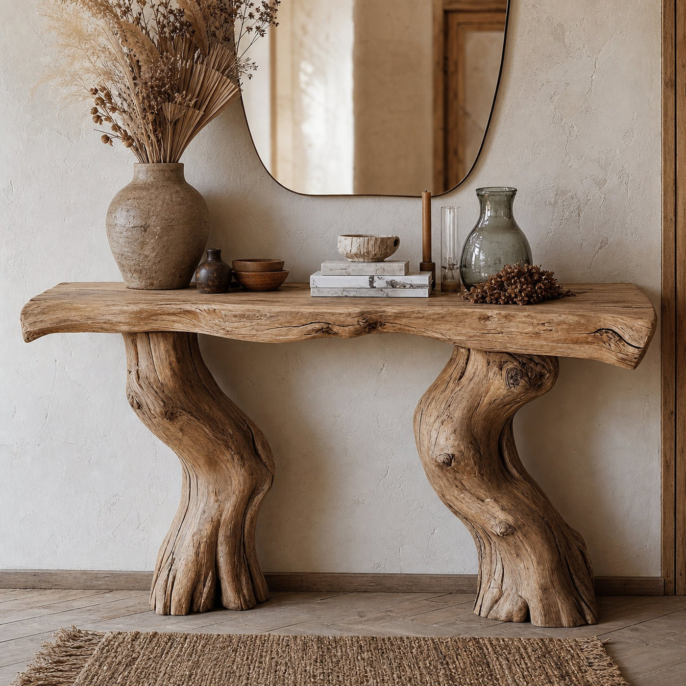 Reclaimed Wood Entry Console Table - product view 2