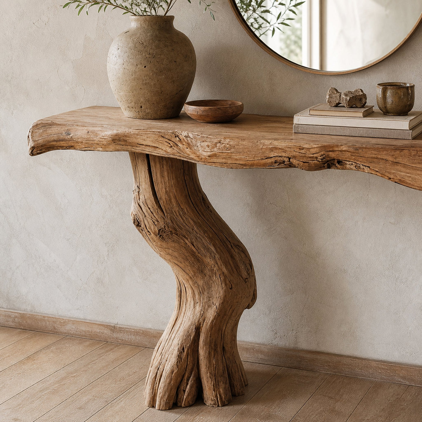 Reclaimed Wood Entry Console Table - product view 3