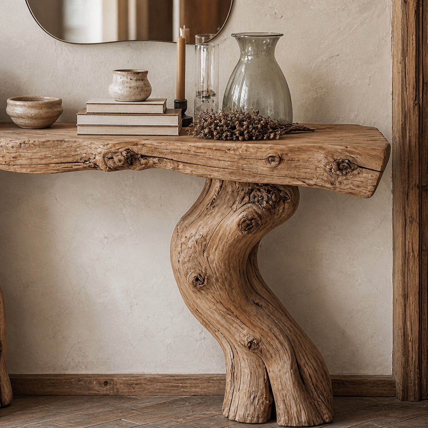 Reclaimed Wood Entry Console Table - product view 4