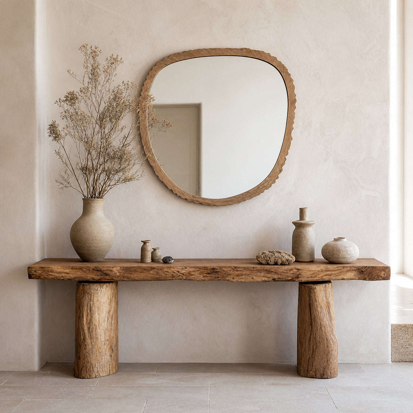 Reclaimed Wood Entryway Side Table