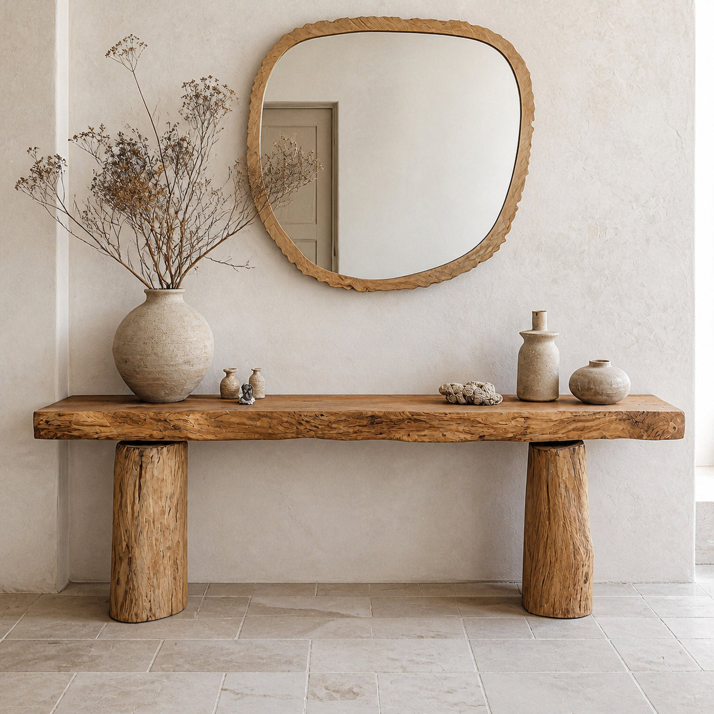 Reclaimed Wood Entryway Side Table - product view 2