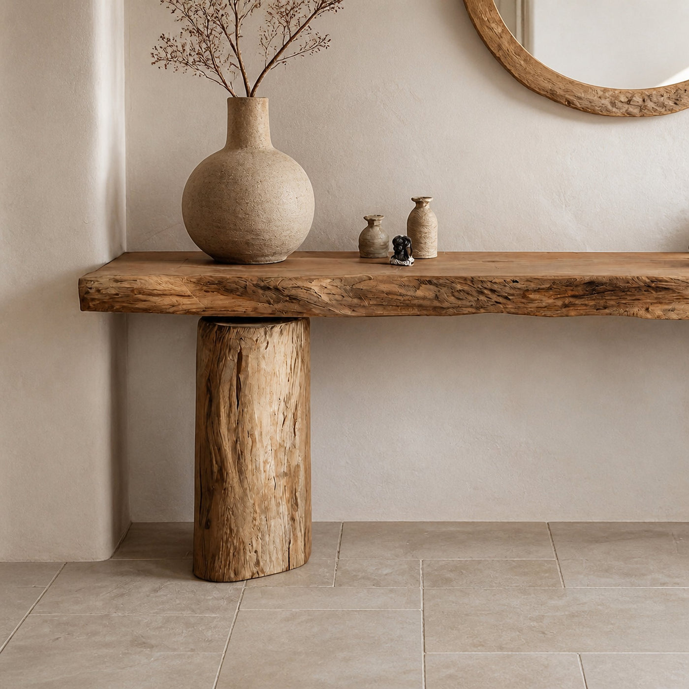 Reclaimed Wood Entryway Side Table - product view 3
