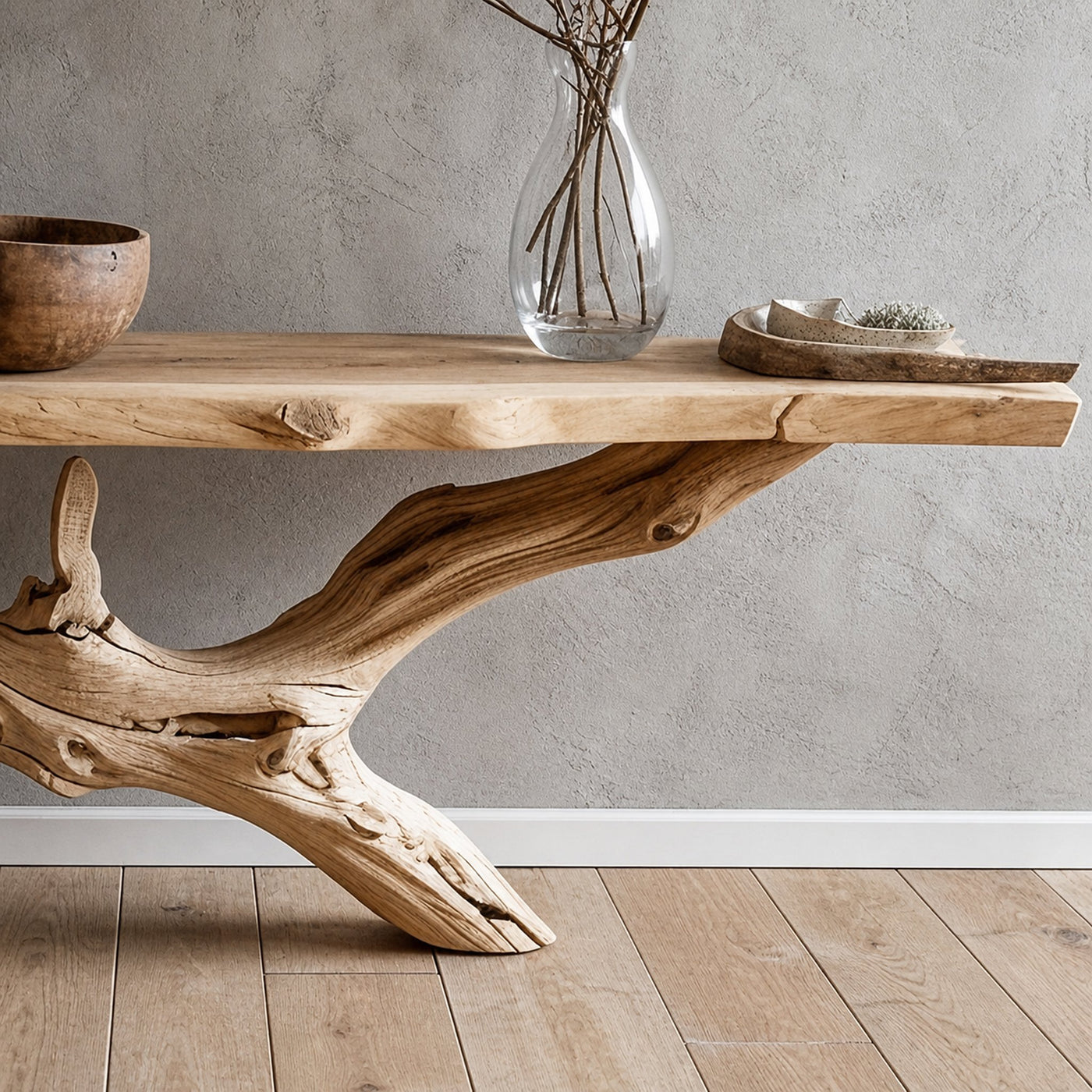 Reclaimed Wood Entryway Table - product view 4