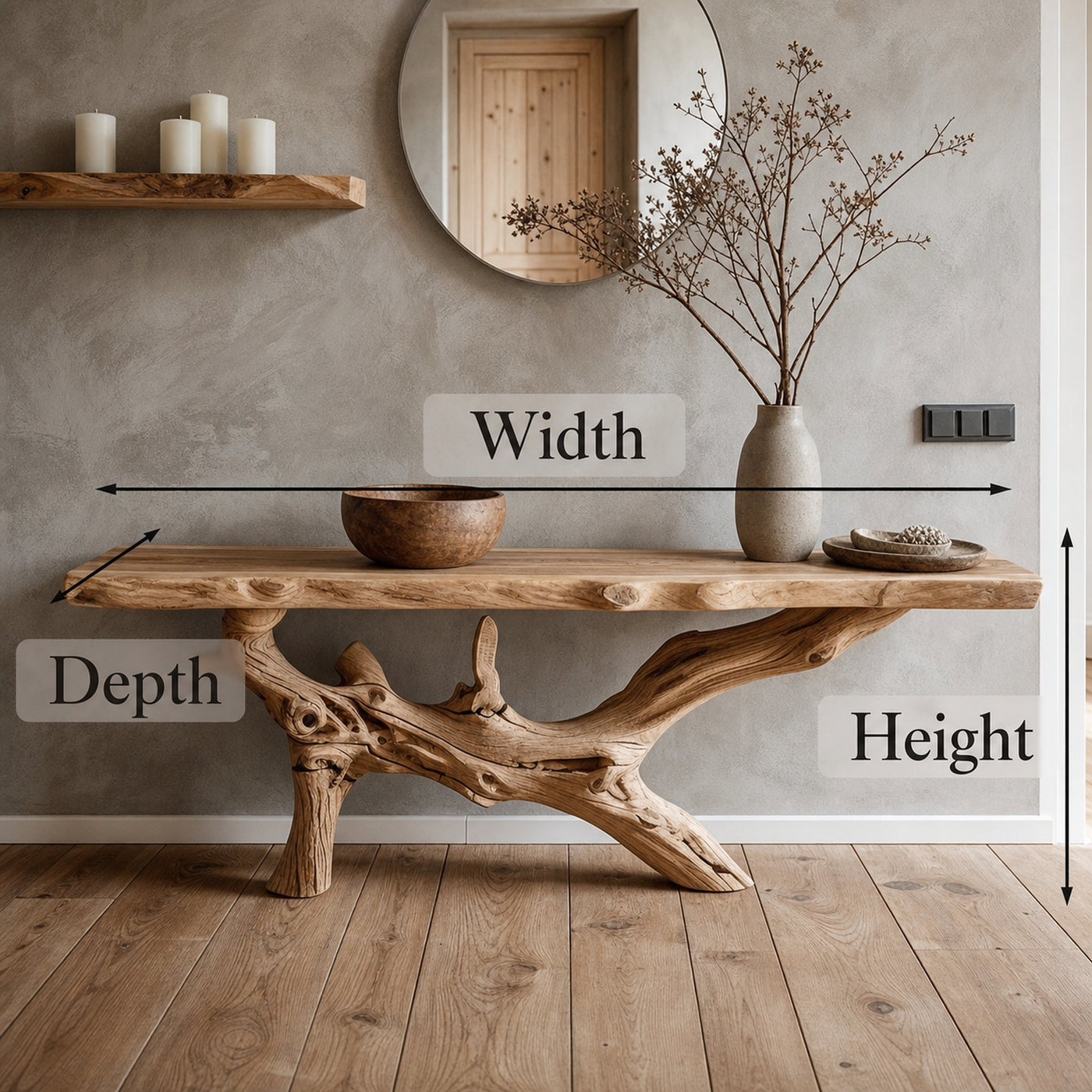 Reclaimed Wood Entryway Table - product view 6