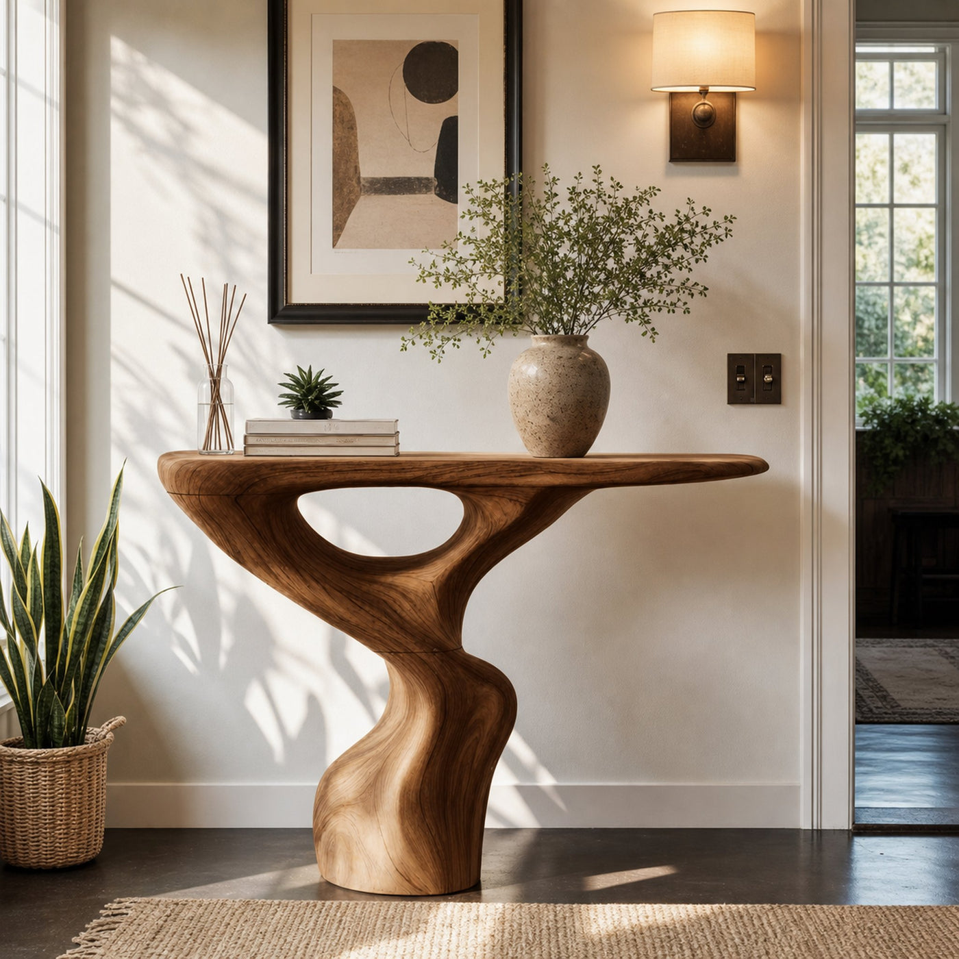 Rustic Accent Table Entryway Design - product view 6