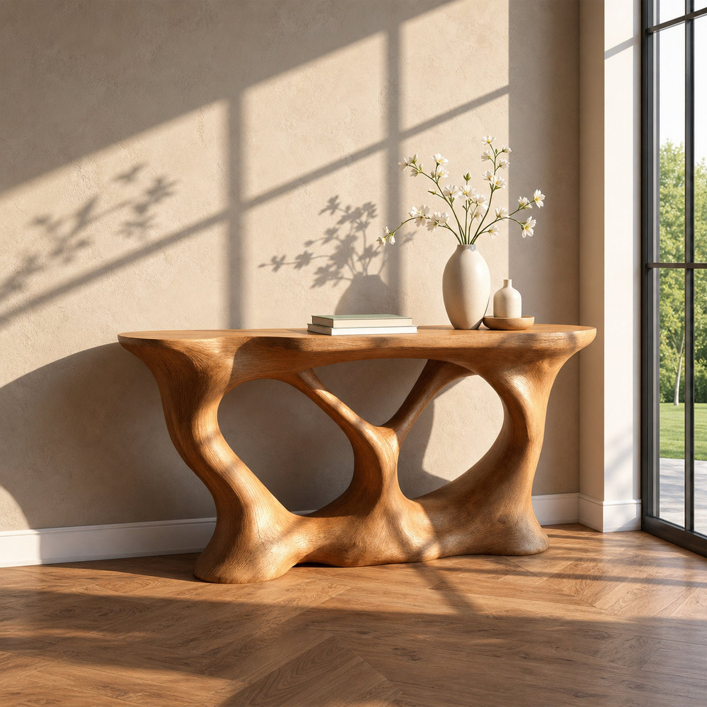Rustic Branch Console Table Hallway Accent Living Room