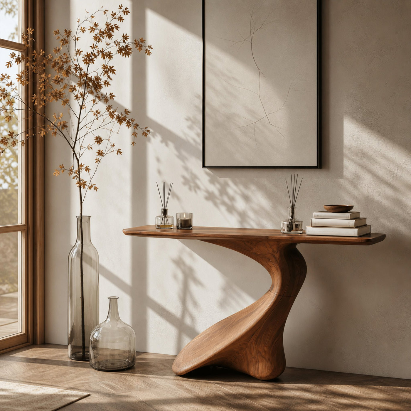 Rustic Chic Console Table Entryway Design