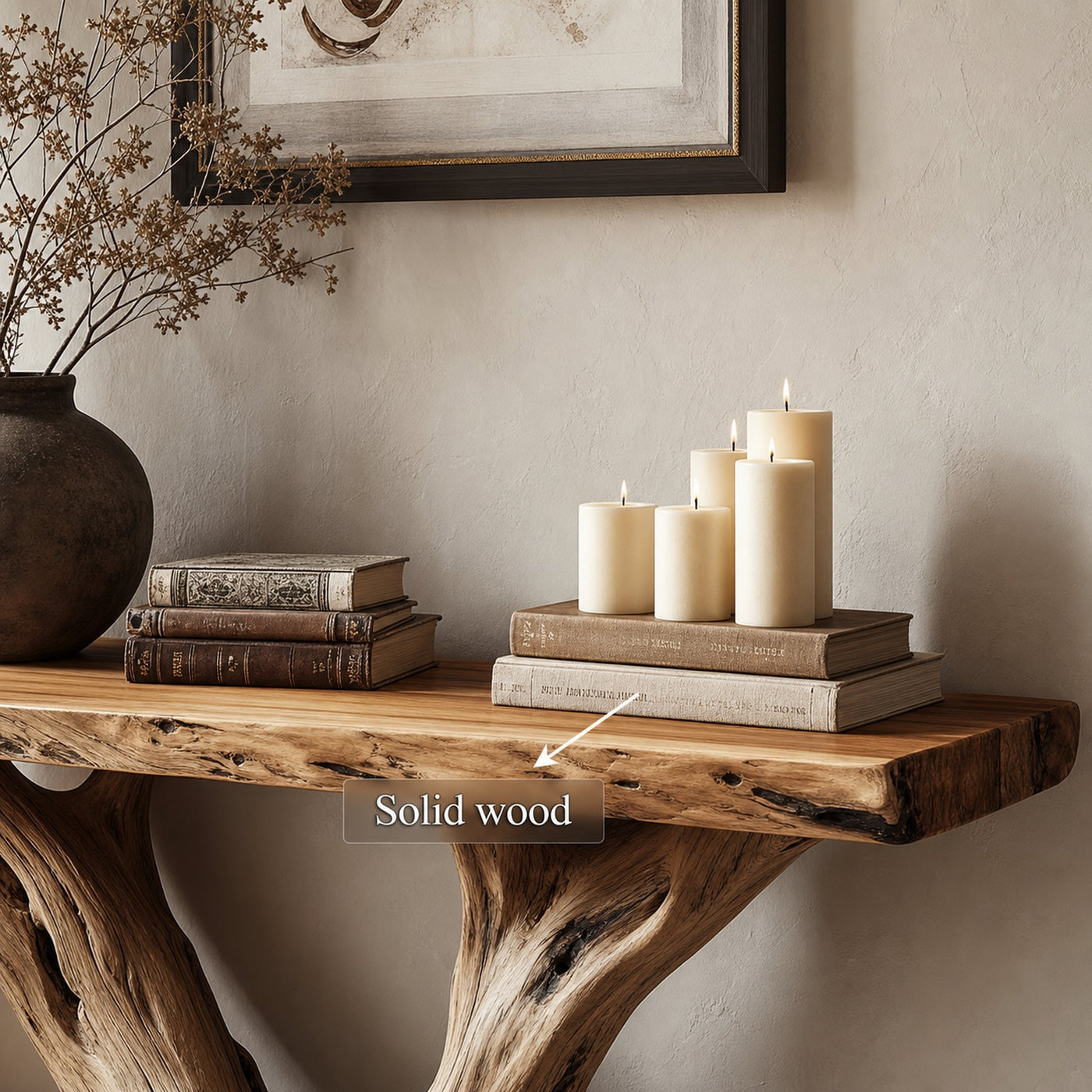 Rustic Console Table Accent Living Room - product view 2