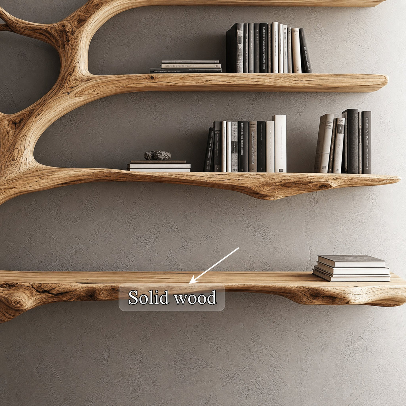 Rustic Console Table Artistic Tree Branch Reading Room - product view 4