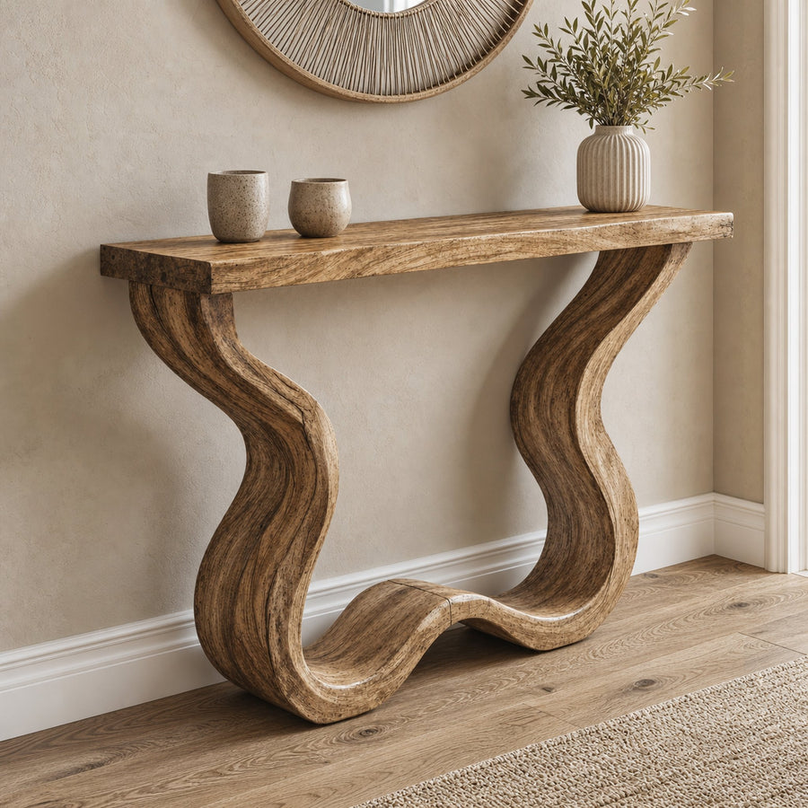 Rustic Console Table Entry Side Table