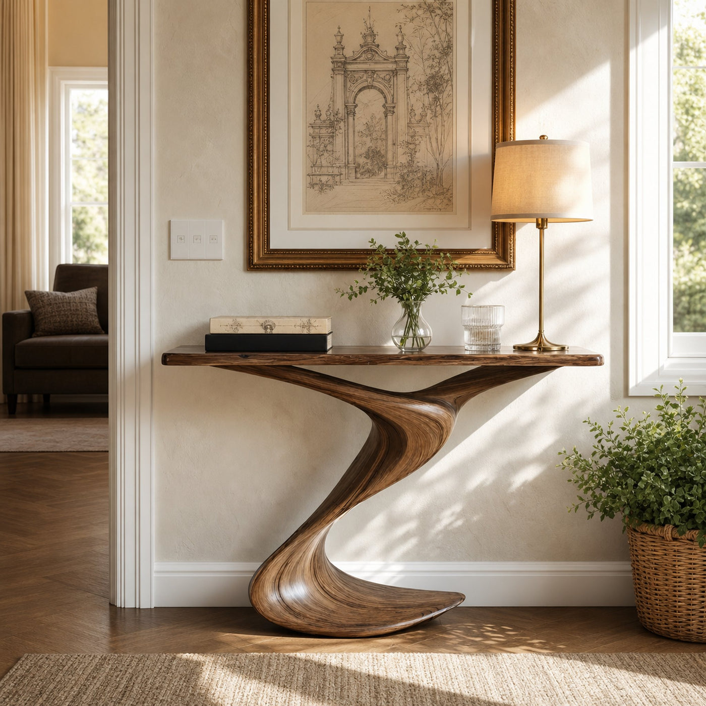 Rustic Console Table Entryway Design - product view 7