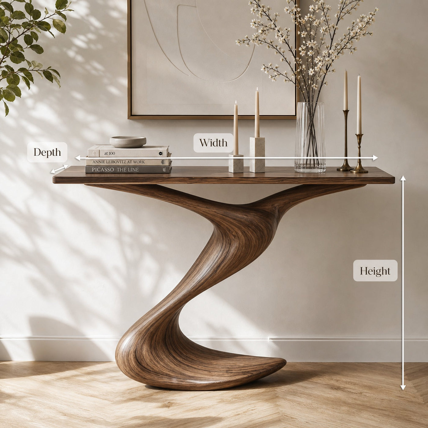 Rustic Console Table Entryway Design - product view 8
