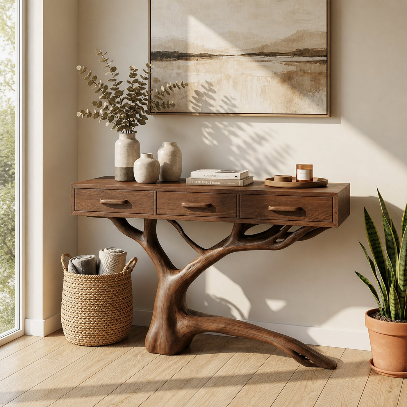 Rustic Console Table For Dining Room