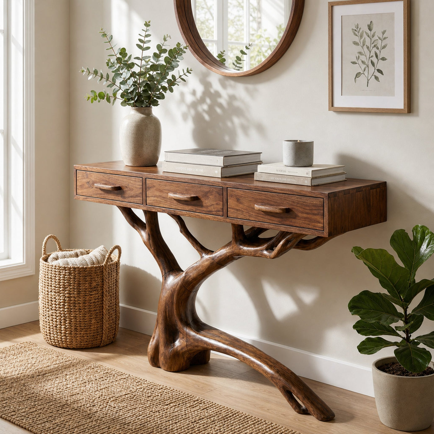 Rustic Console Table For Dining Room - product view 2