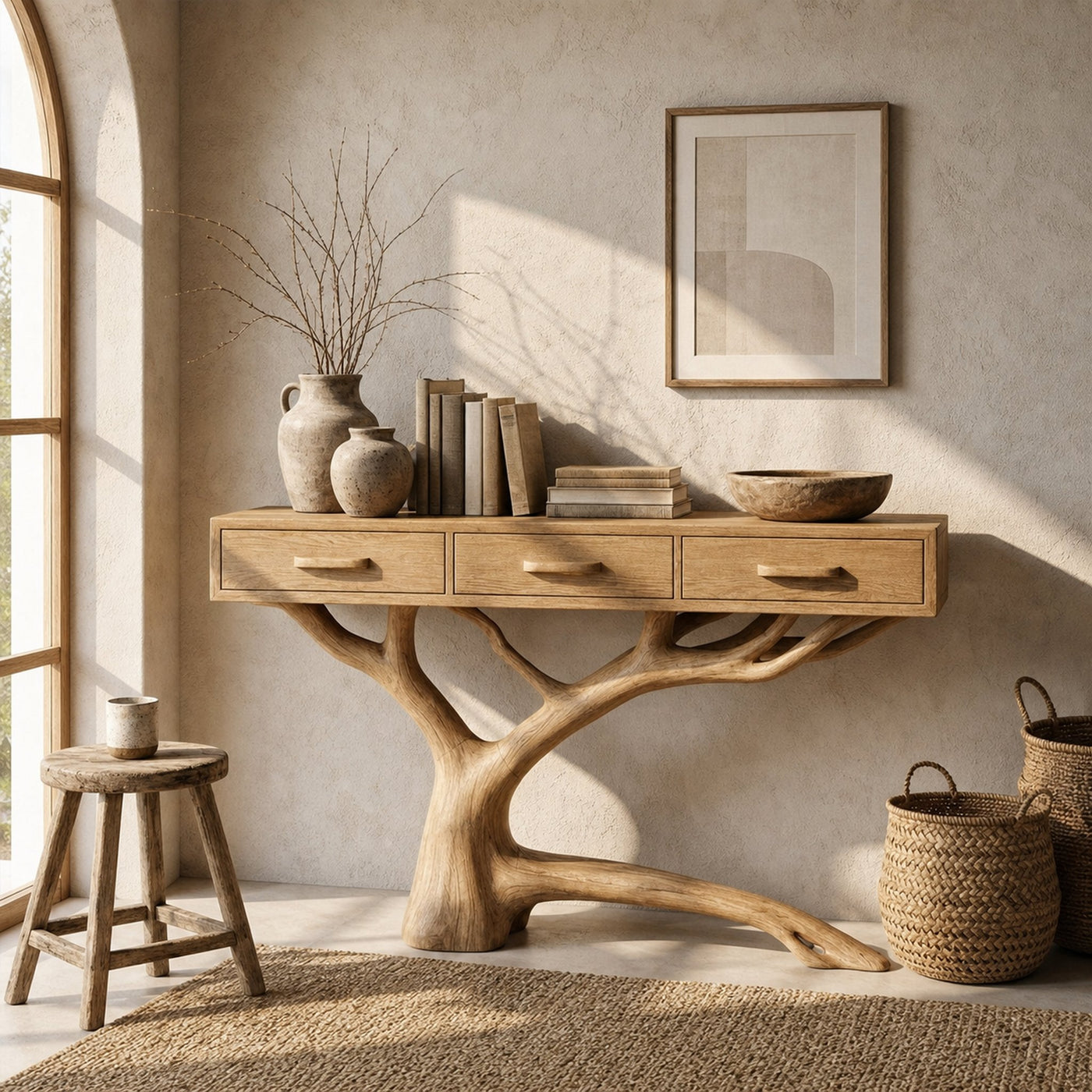Rustic Console Table For Dining Room - product view 4
