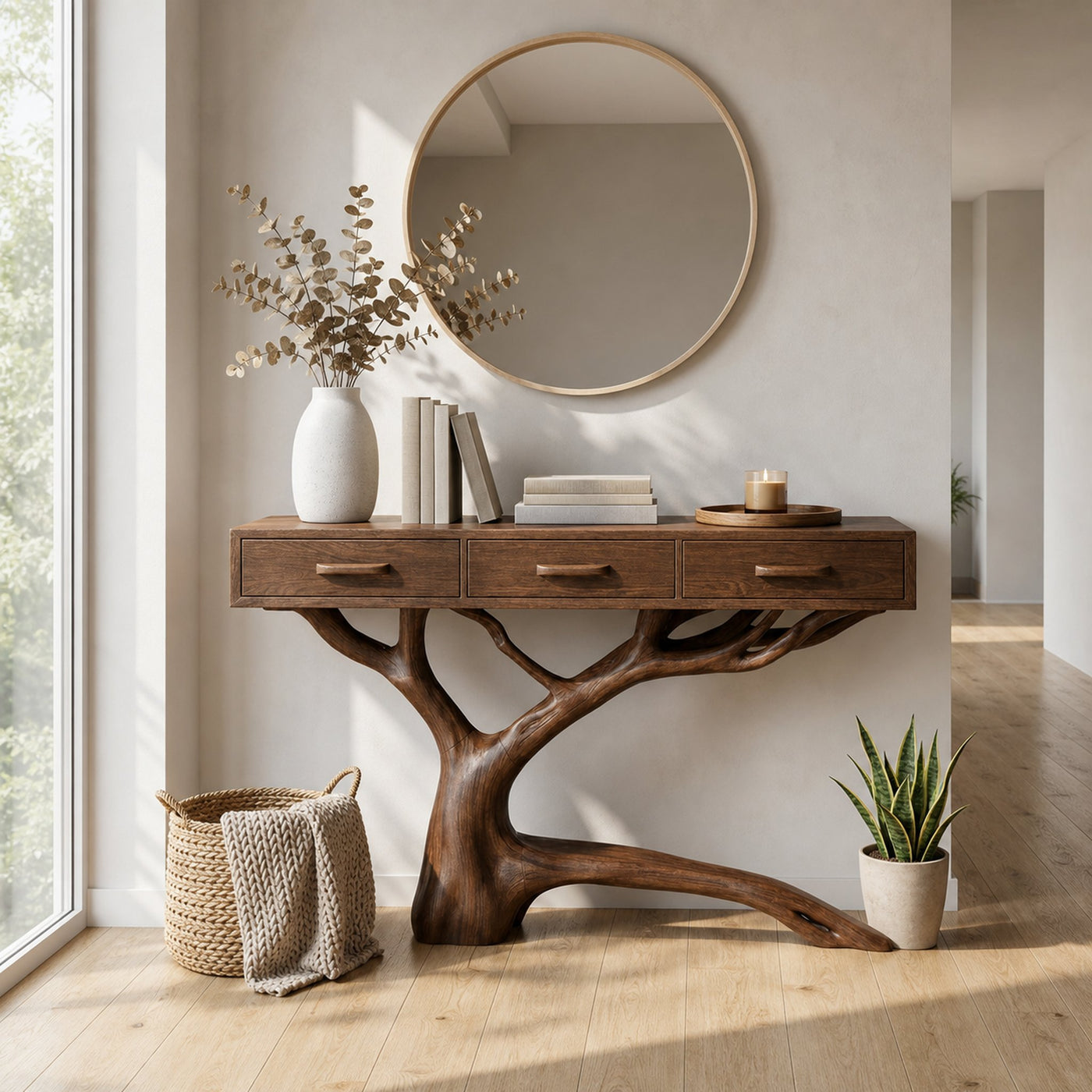 Rustic Console Table For Dining Room - product view 5