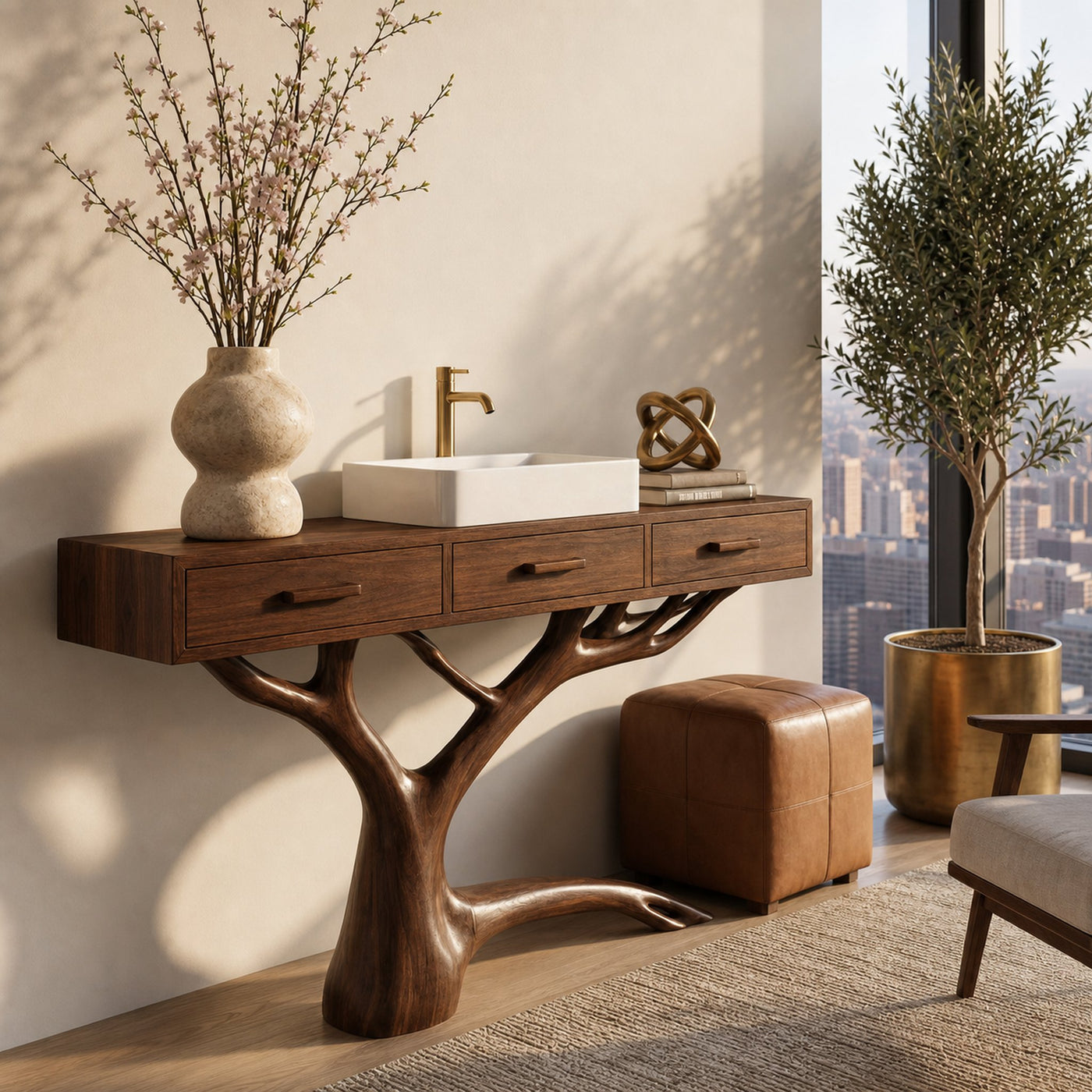 Rustic Console Table For Dining Room - product view 6
