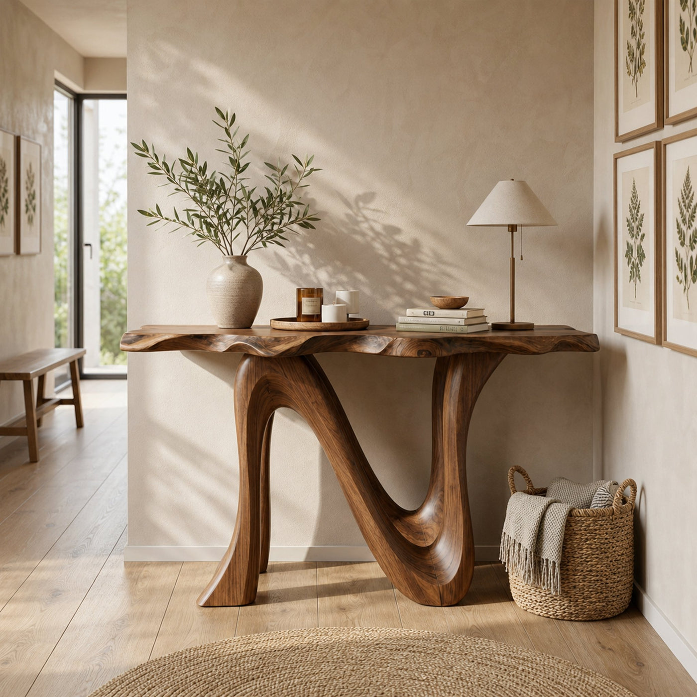 Rustic Console Table For Entryway Living Room