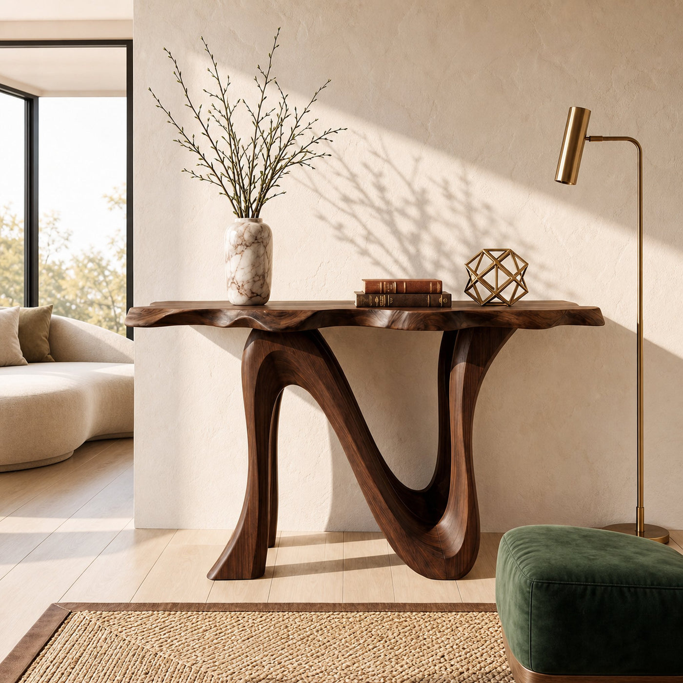 Rustic Console Table For Entryway Living Room - product view 6
