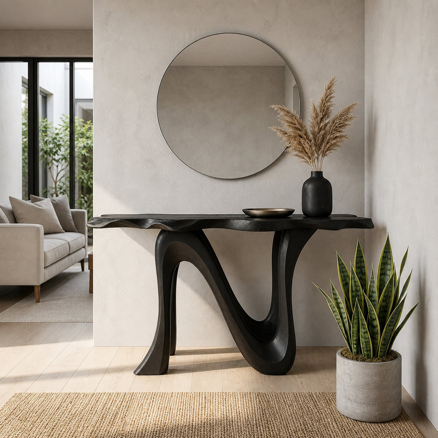 Rustic Console Table For Entryway Living Room - product view 7