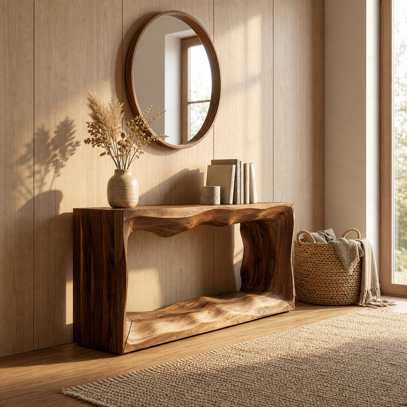 Rustic Console Table For Foyer Entryway