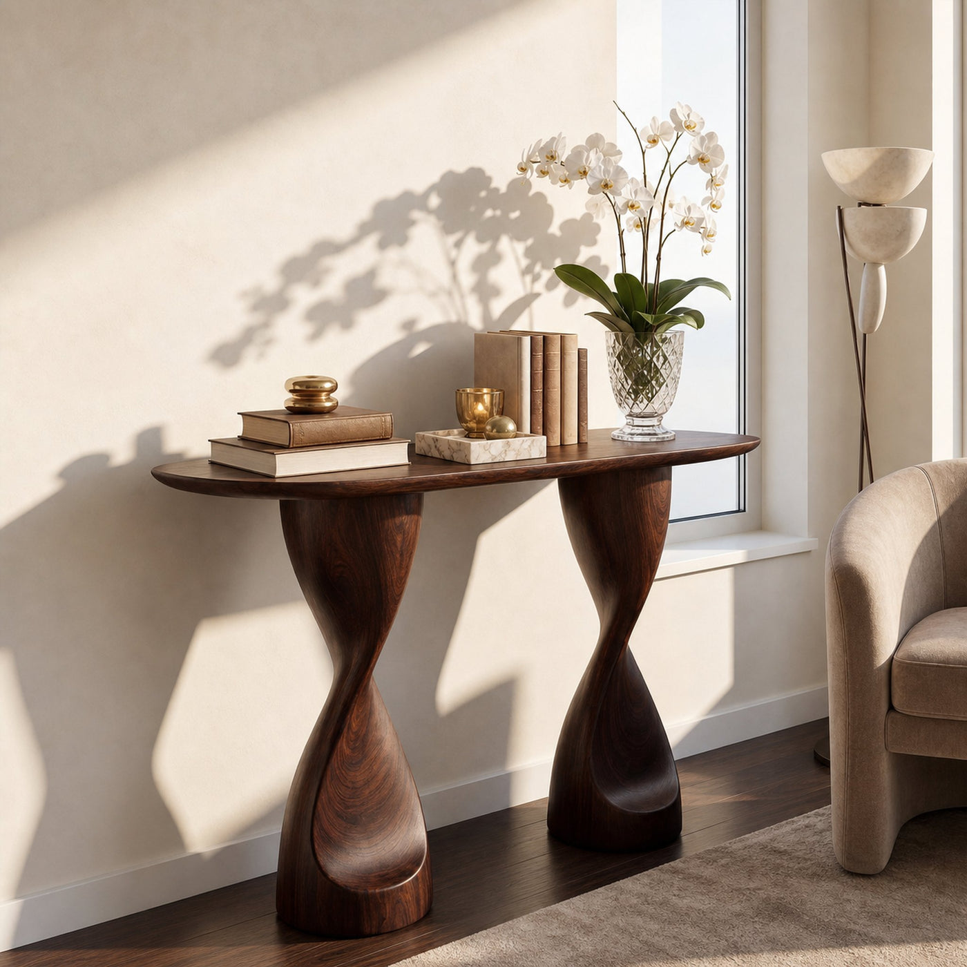 Rustic Console Table For Living Room Hallway - product view 6