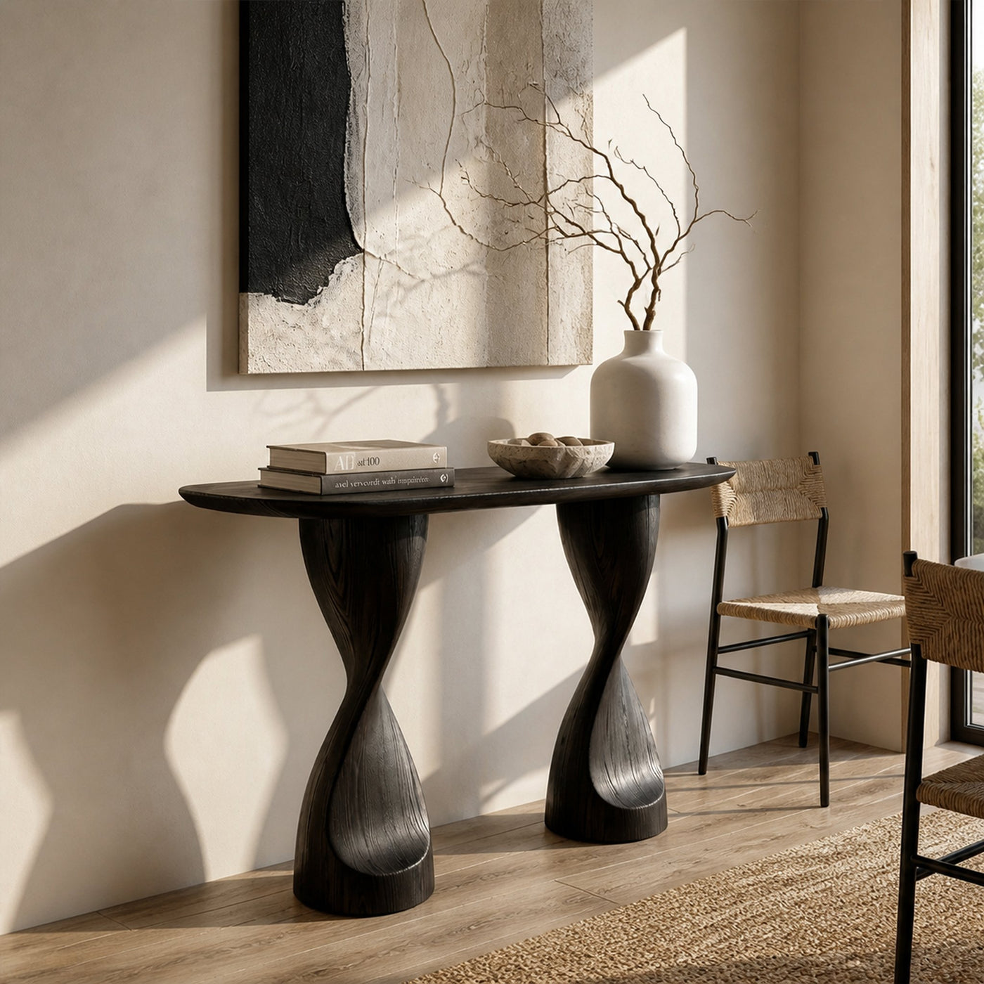 Rustic Console Table For Living Room Hallway - product view 7