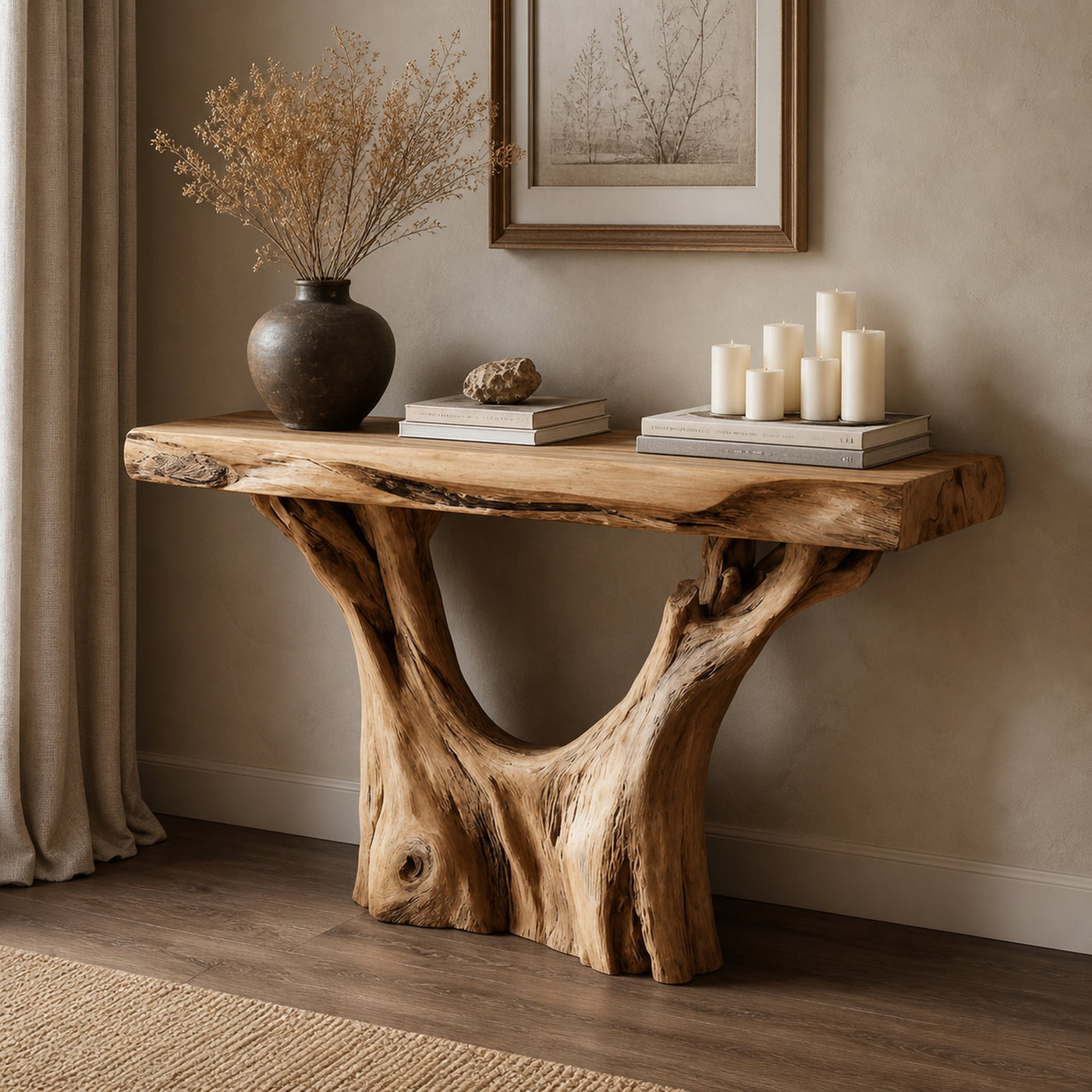 Rustic Console Table Hallway Or Entryway