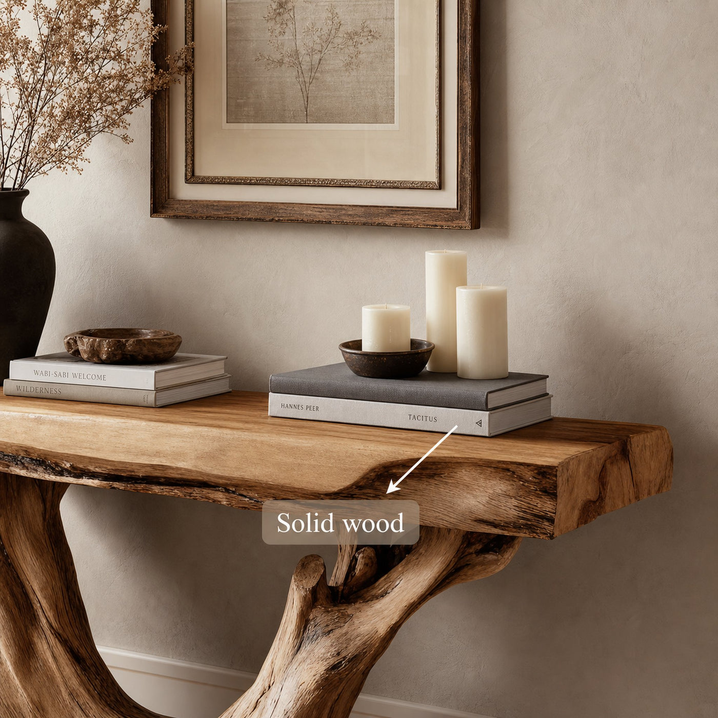 Rustic Console Table Hallway Or Entryway - product view 3