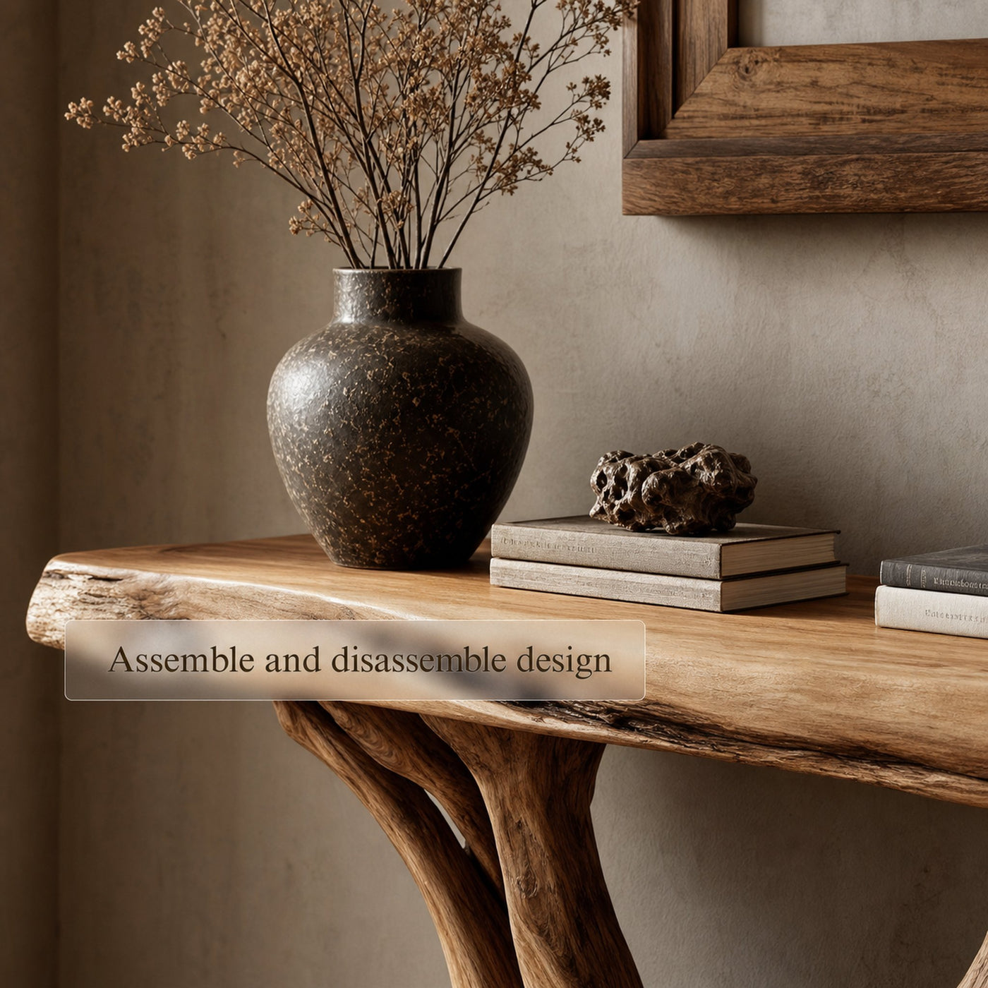 Rustic Console Table Hallway Or Entryway - product view 4