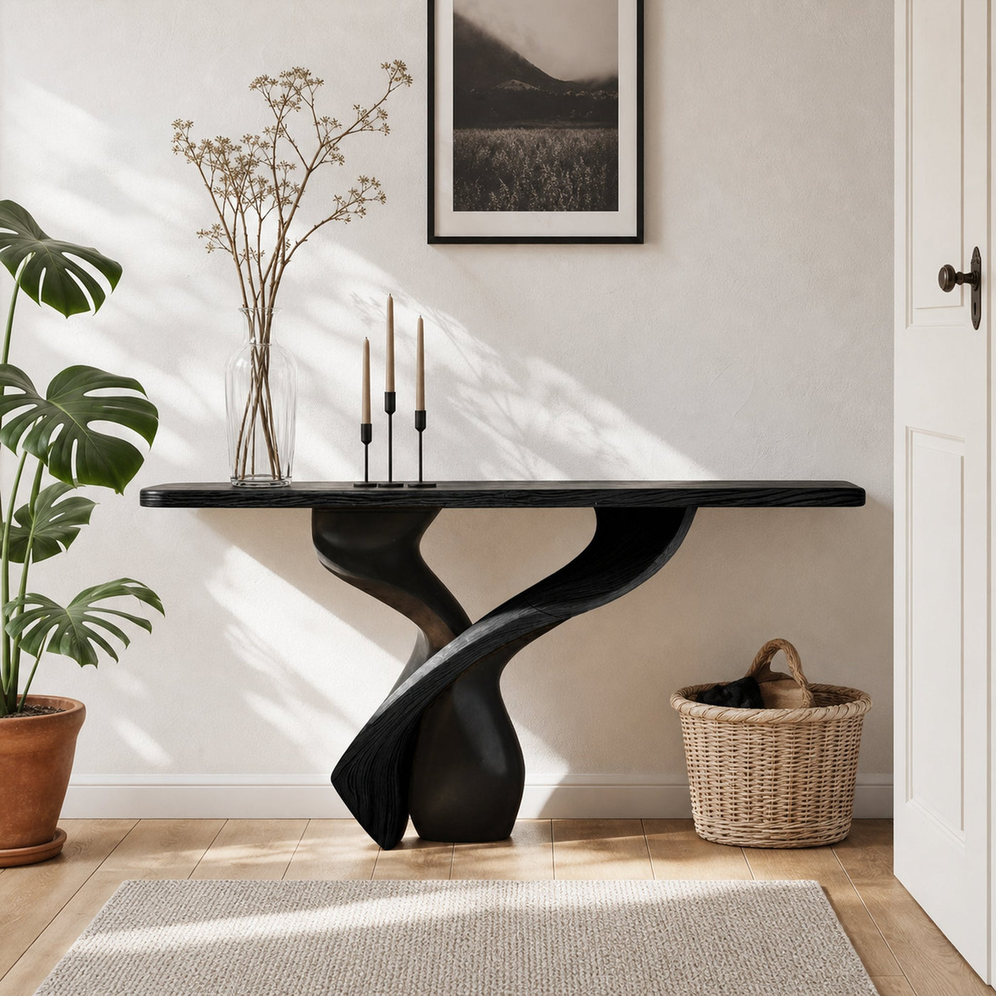 Rustic Console Table Inspiration Entryway Design - product view 4