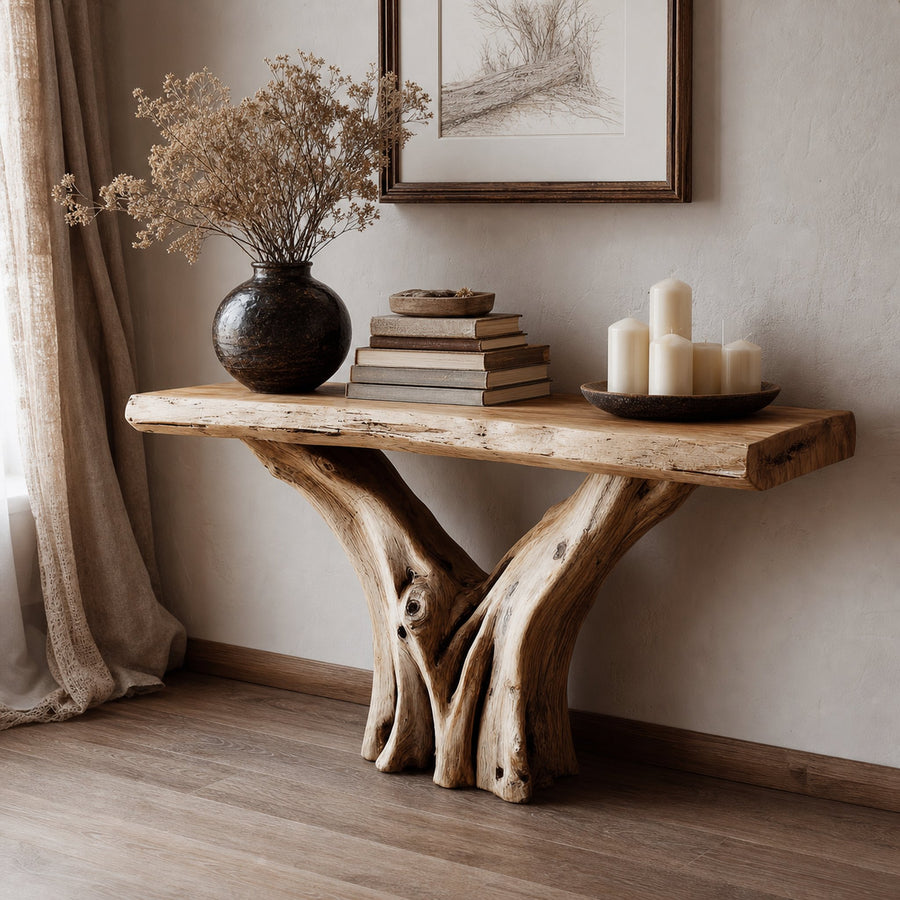 Rustic Console Table Living Room And Entryway Decor