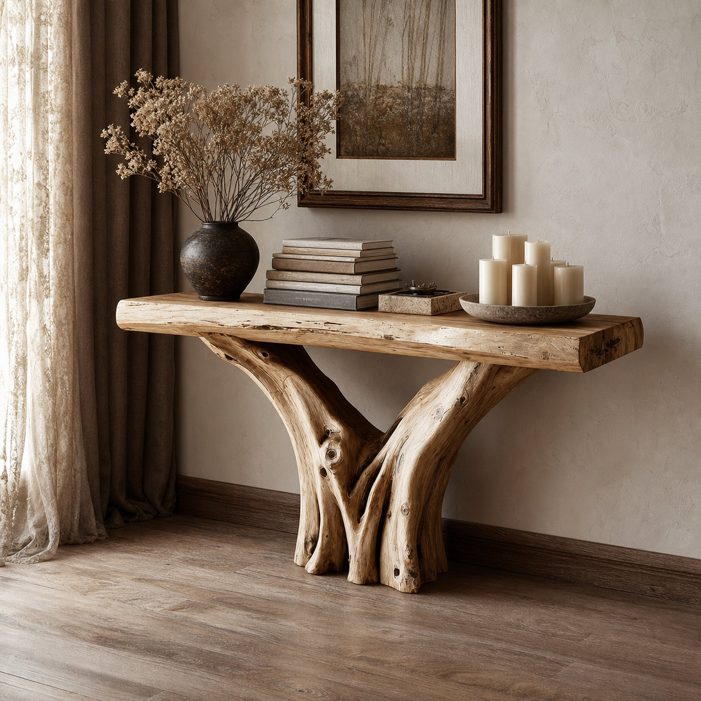 Rustic Console Table Living Room And Entryway Decor - product view 2