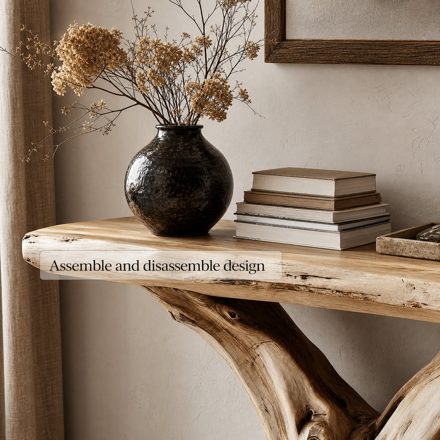 Rustic Console Table Living Room And Entryway Decor - product view 4