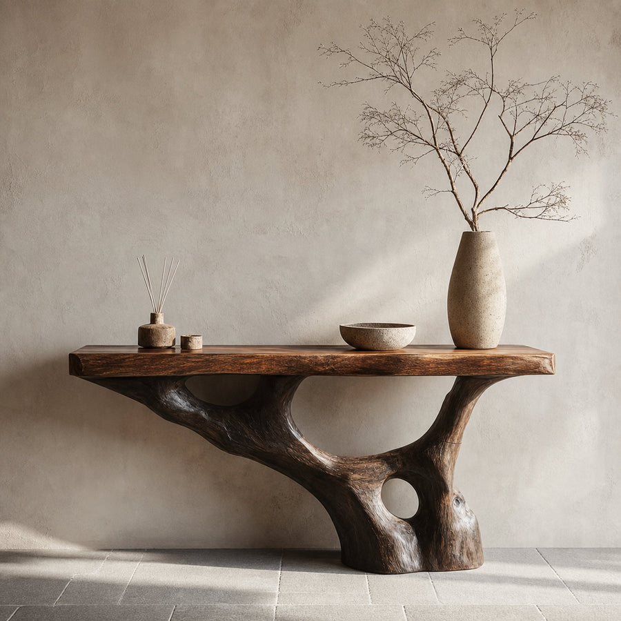 Rustic Console Table Living Room Or Entryway