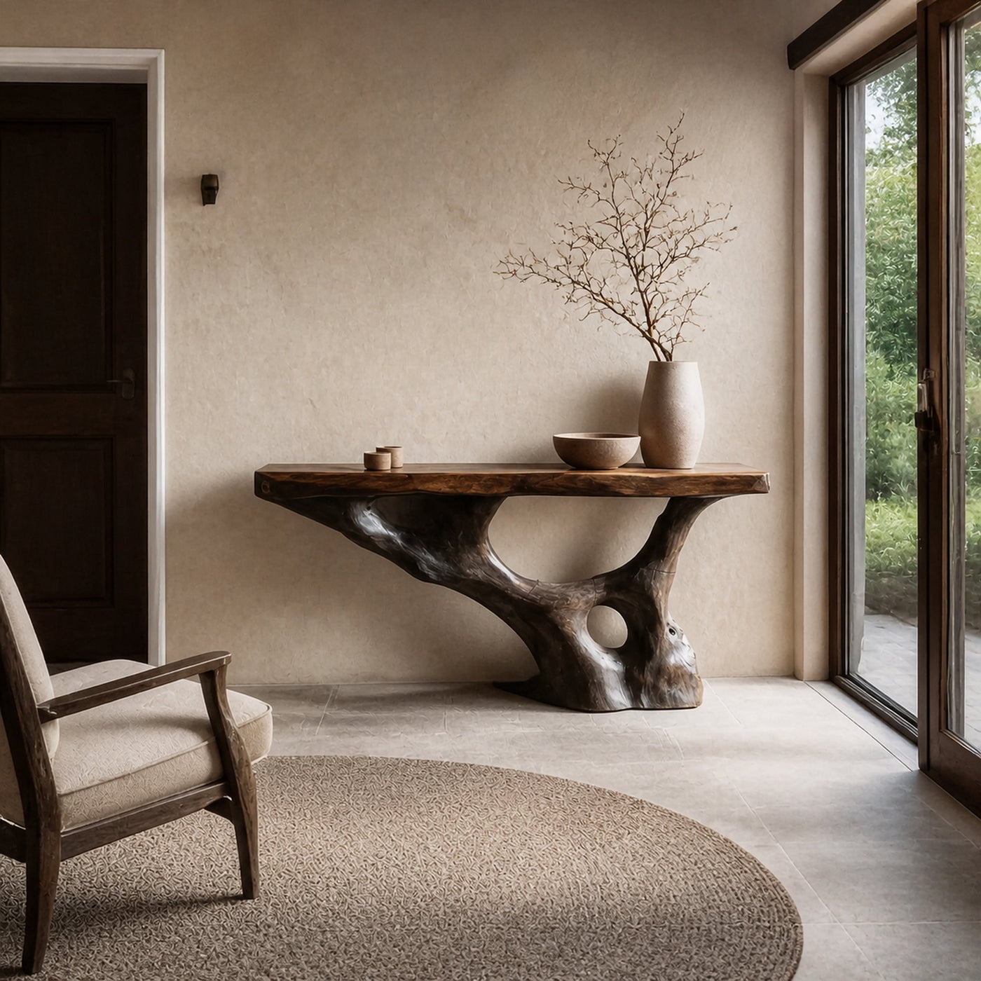 Rustic Console Table Living Room Or Entryway - product view 2
