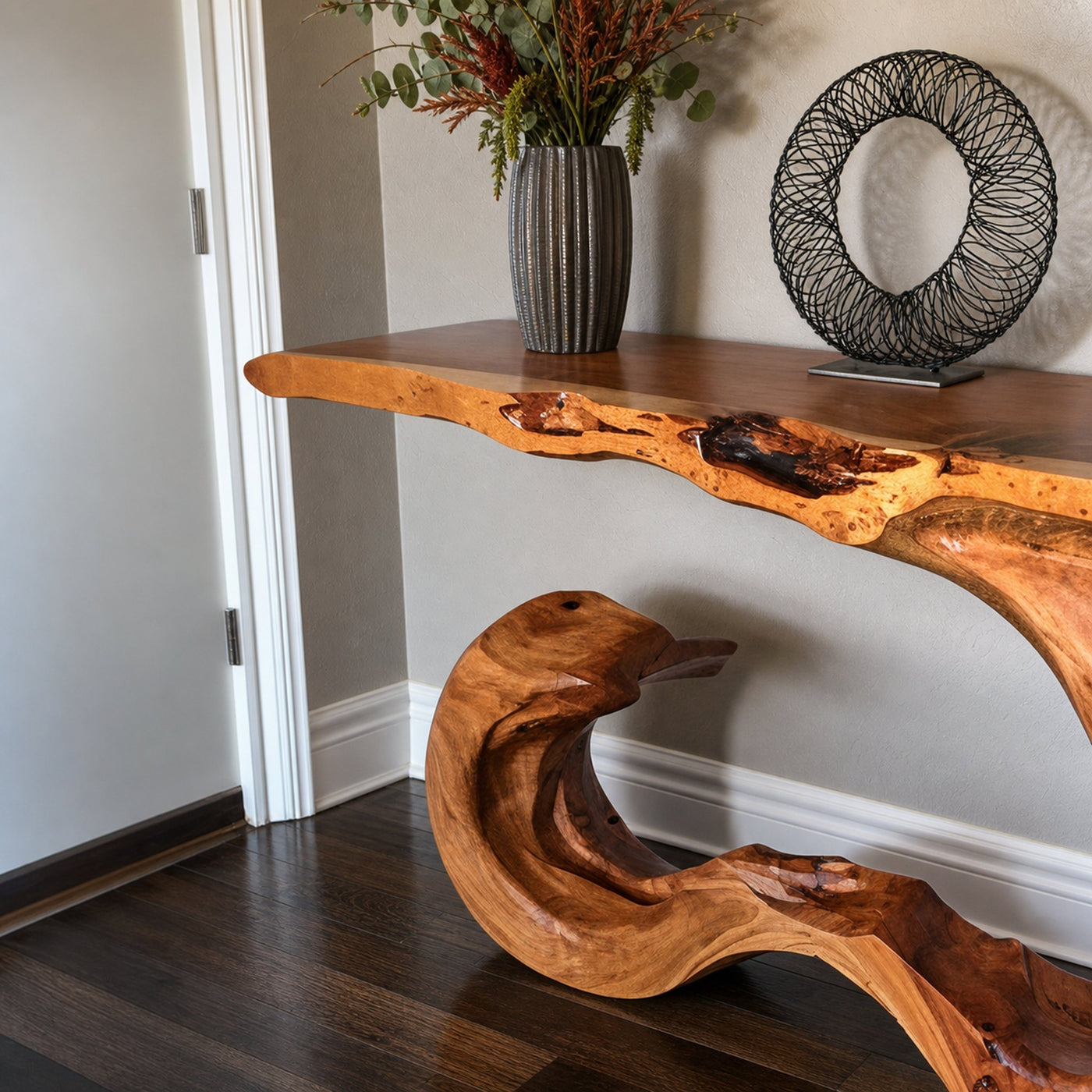 Rustic Entryway Console Table - product view 2